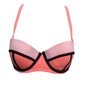 VICTORIA'S SECRET Colorblock Neon Bikini Top 32DD